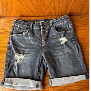 Arizona Girls Regular Bermuda Jean Shorts Size 14